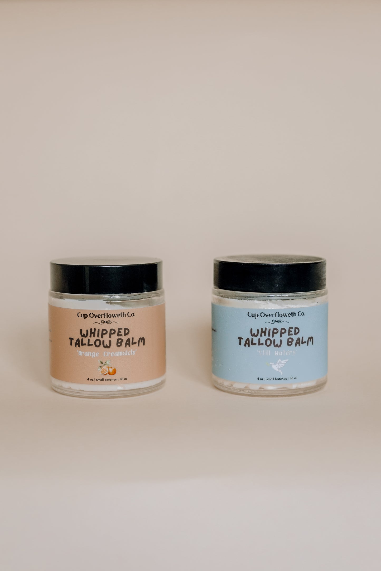 Orange Creamsicle & Still Waters Whipped Tallow Balms