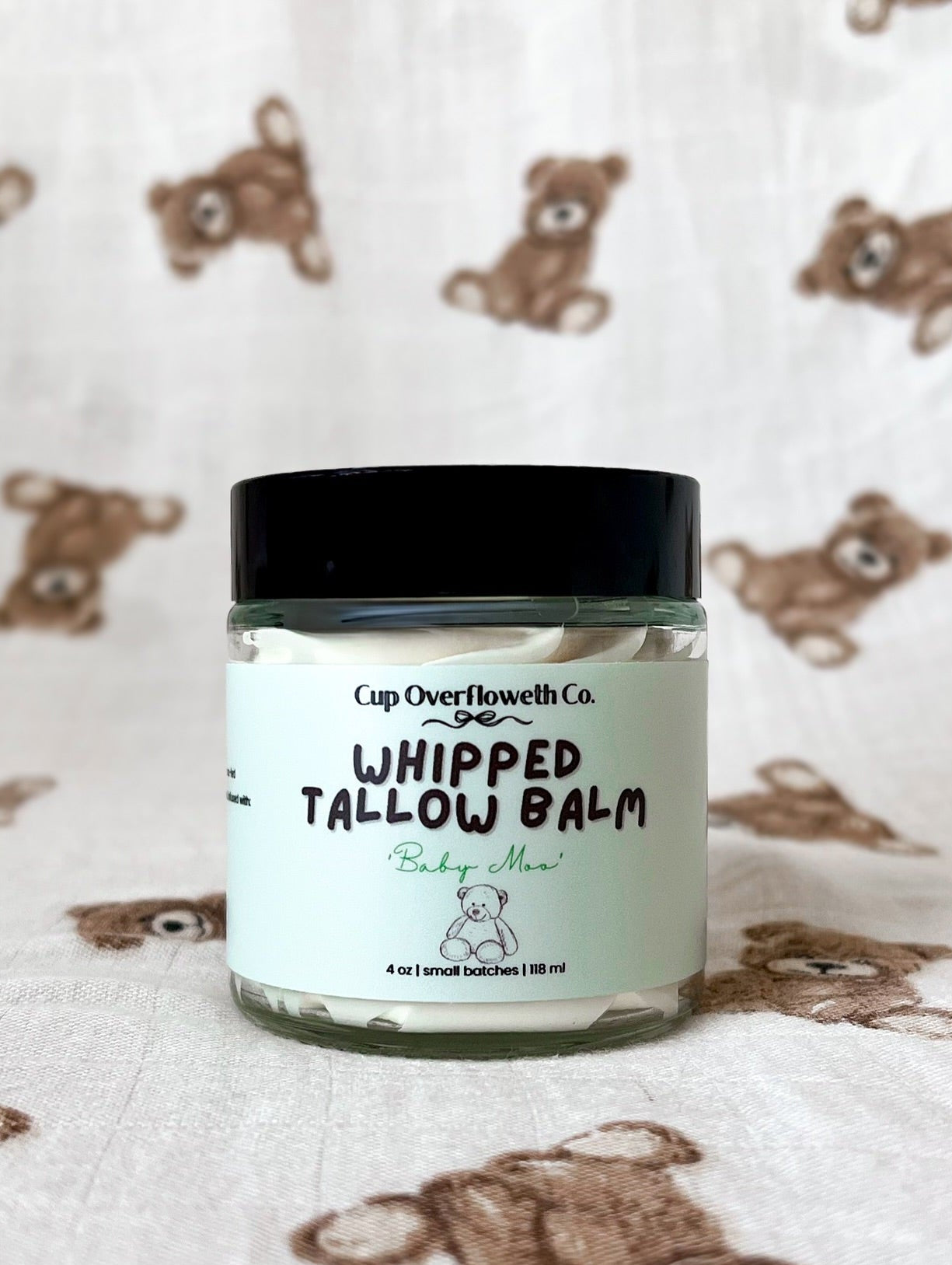 Baby Moo (Unscented, Infused) Whipped Tallow Balm