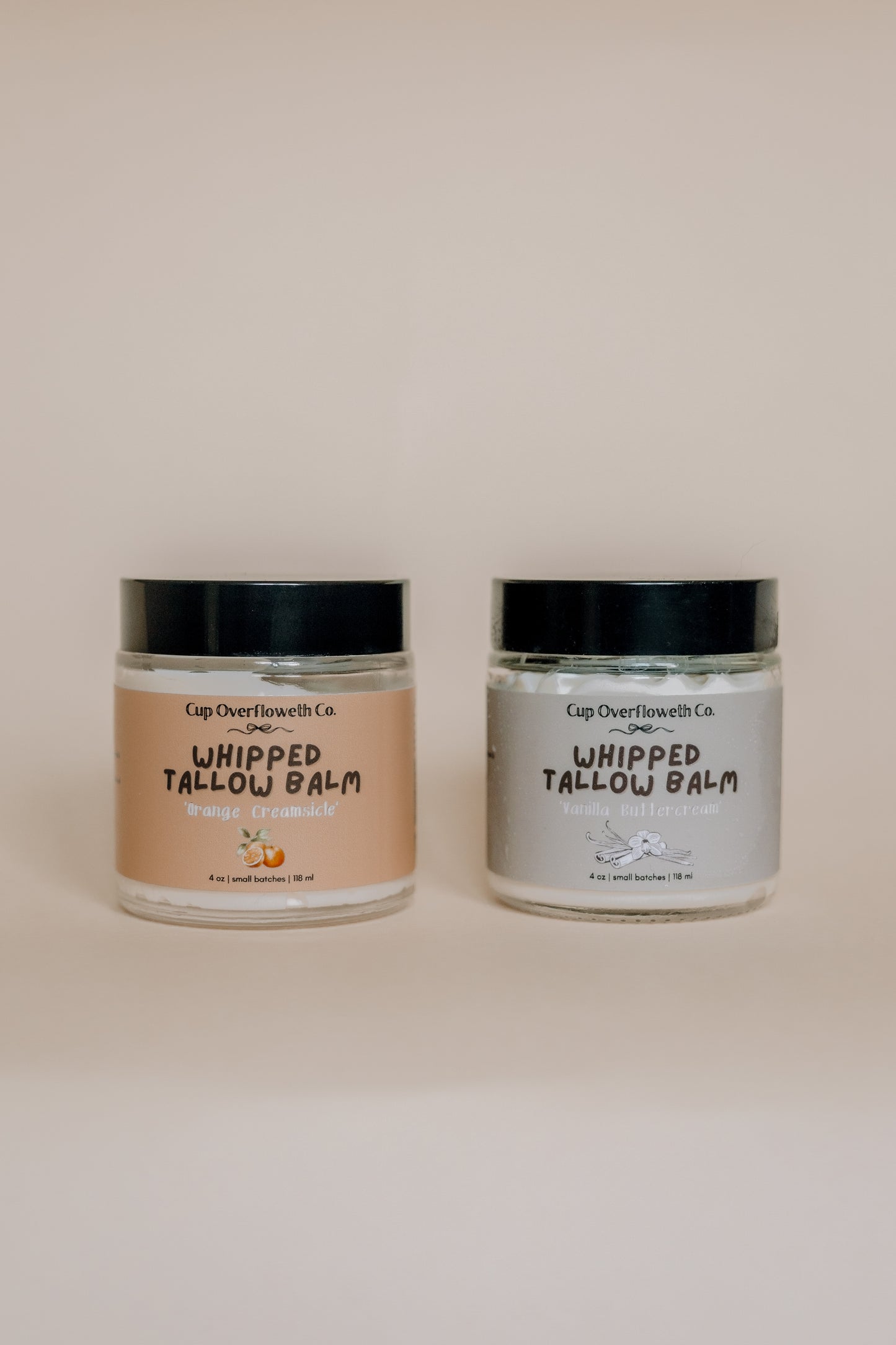 Vanilla Buttercream & Orange Creamsicle Whipped Tallow Balms